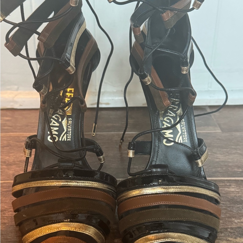 Salvatore Ferragamo Strappy Heels
